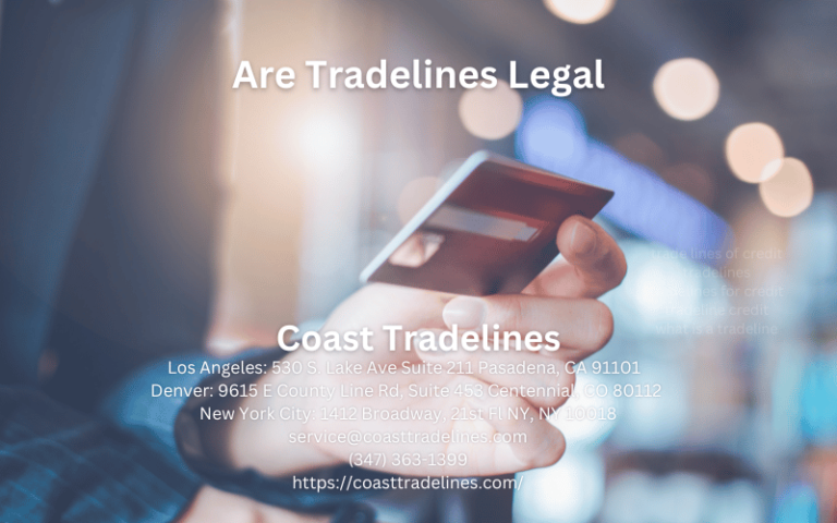 Are Tradelines Legal?